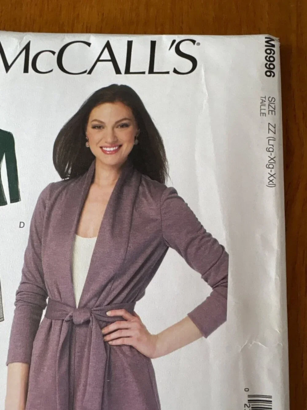 McCalls M6996 Womens Sewing Pattern Size L-XL-XXL Jacket Cardigan Coat Uncut